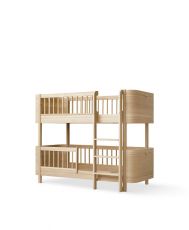 Low bunk bed, Oak - Wood mini+
