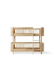 Low bunk bed, Oak - Wood mini+